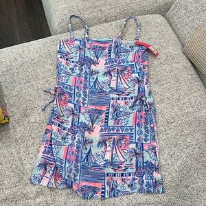 Lilly Pulitzer romper with skirt overlay Sz 2